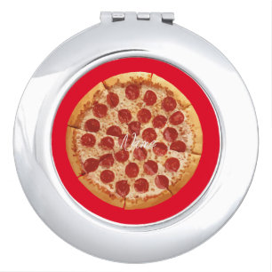 Pepperoni Pizza Thunder_Cove Compact Mirror