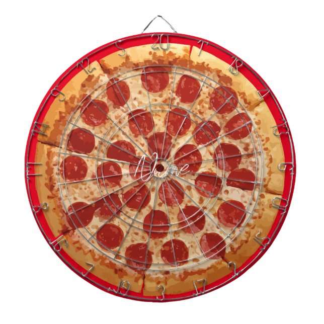 Pepperoni Pizza Thunder_Cove Dart Board (Front)