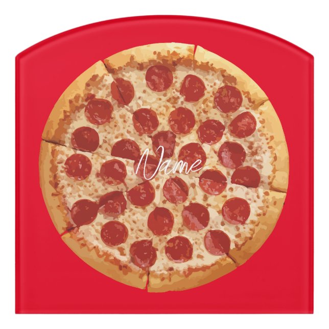 Pepperoni Pizza Thunder_Cove  Door Sign (Contour Front)