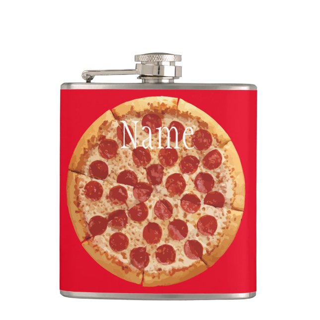 Pepperoni Pizza Thunder_Cove  Flask (Front)