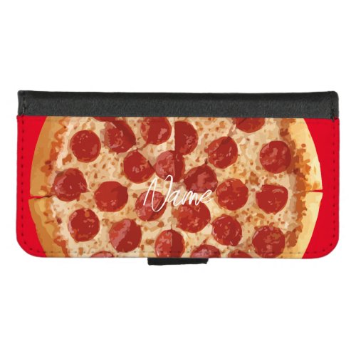 Pepperoni Pizza Thunder_Cove  iPhone 87 Wallet Case