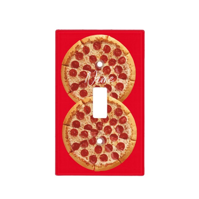 Pepperoni Pizza Thunder_Cove Light Switch Cover (Front)