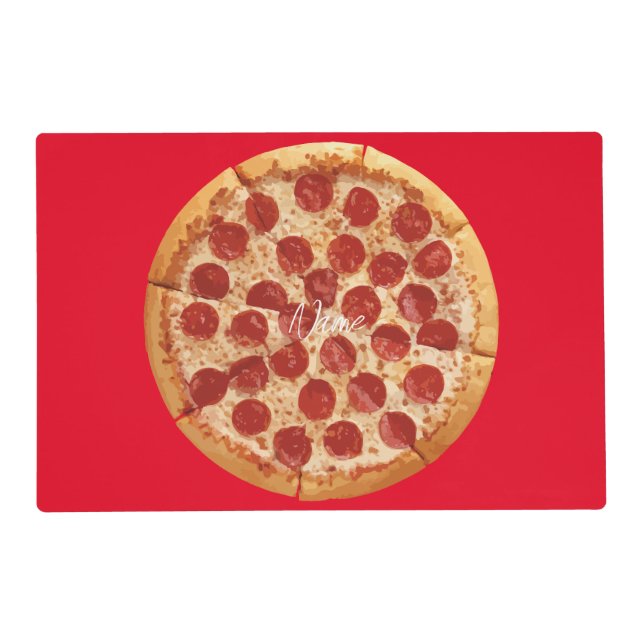 Pepperoni Pizza Thunder_Cove Placemat (Front)
