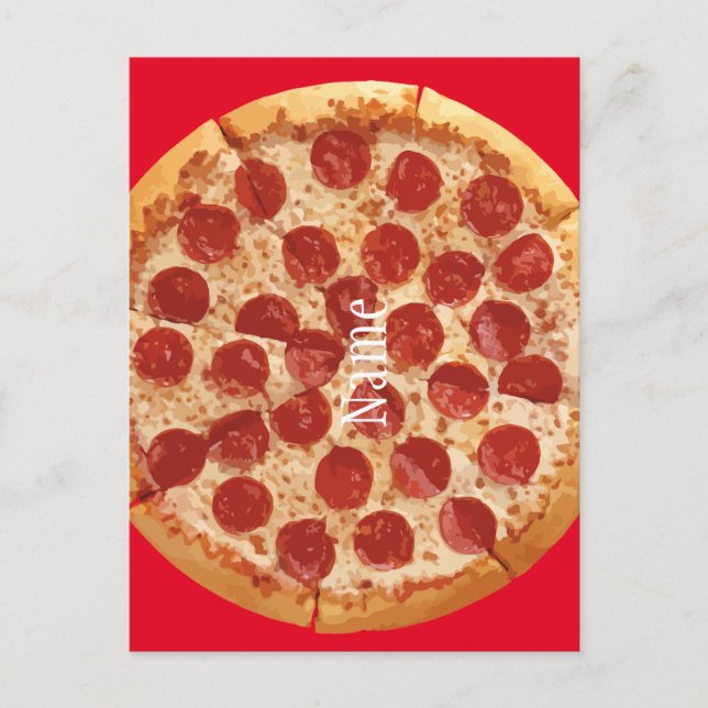 Pepperoni Pizza Thunder_Cove Postcard (Front)