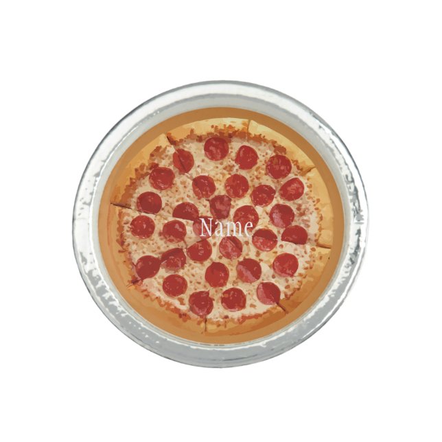 Pepperoni Pizza Thunder_Cove Ring (Front)