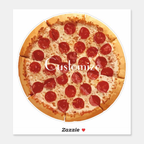 Pepperoni Pizza Thunder_Cove  Sticker