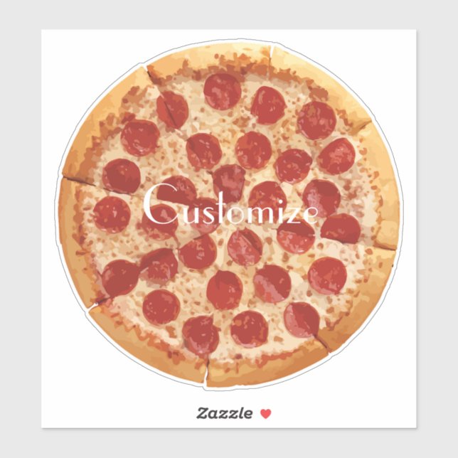 Pepperoni Pizza Thunder_Cove  Sticker (Sheet)
