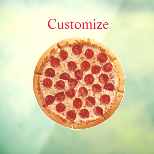 Pepperoni Pizza Thunder_Cove  Window Cling