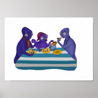 Pepperoni Pizza Time Poster