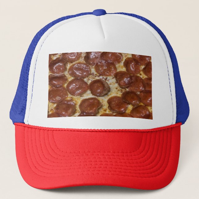 Pepperoni Pizza Trucker Hat (Front)