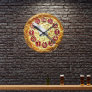 pepperoni pizza wall clock