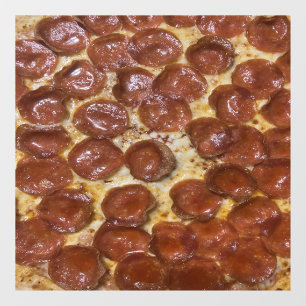 Pepperoni Pizza Window Cling