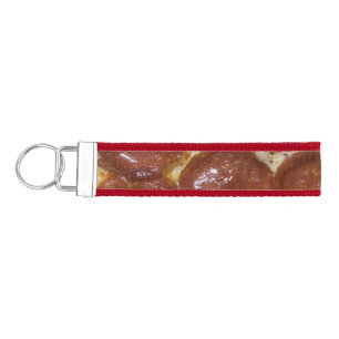 Pepperoni Pizza Wrist Keychain