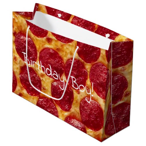 pepperonis pizza birthday party large gift bag