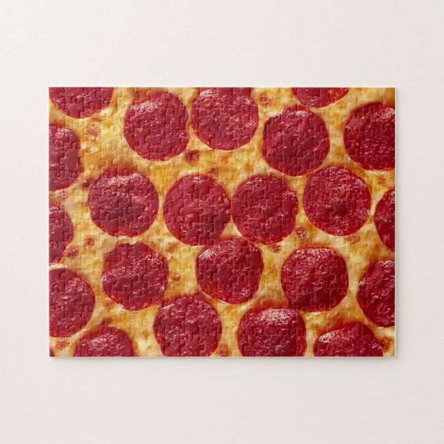 pepperonis pizza jigsaw puzzle (Horizontal)