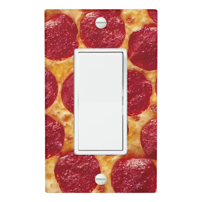pepperonis pizza light switch cover (In Situ)