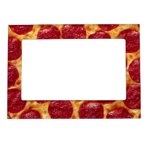 pepperonis pizza magnetic frame