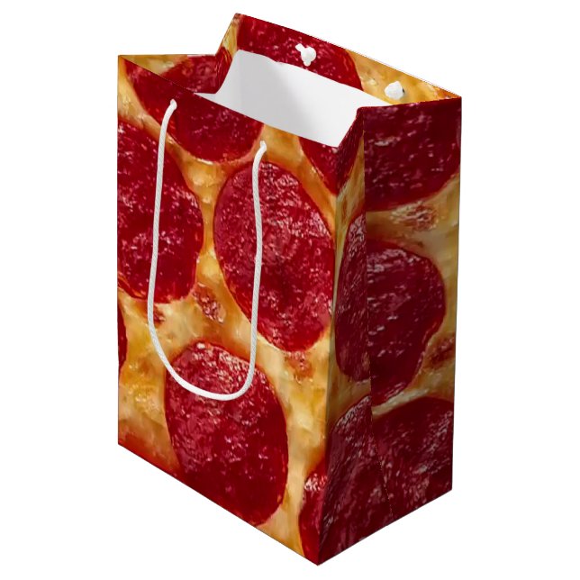 pepperonis pizza medium gift bag (Front Angled)