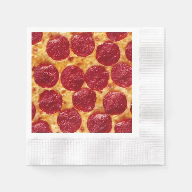 pepperonis pizza napkins (Front)