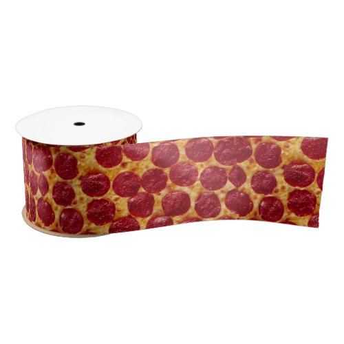 pepperonis pizza satin ribbon