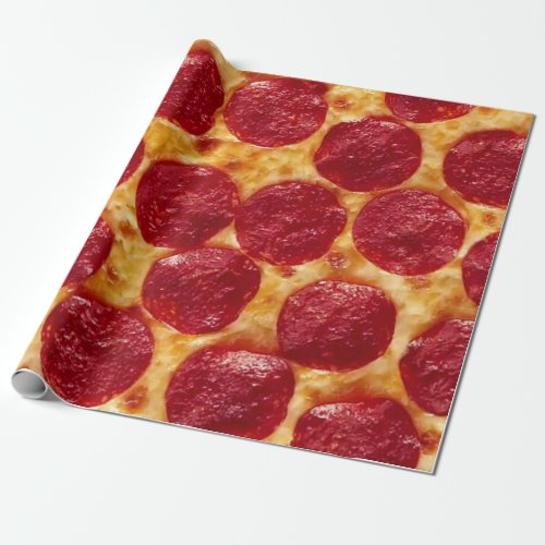 pepperonis pizza wrapping paper