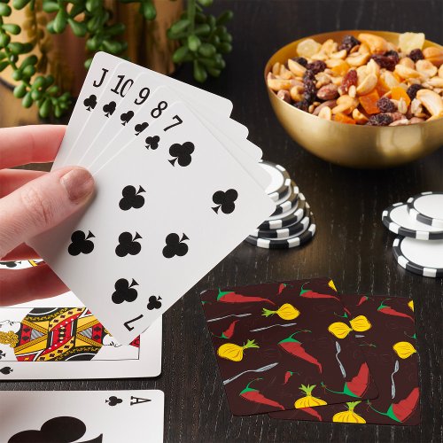 Peppers And Onions Playing Cards