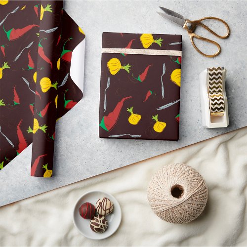 Peppers And Onions Wrapping Paper