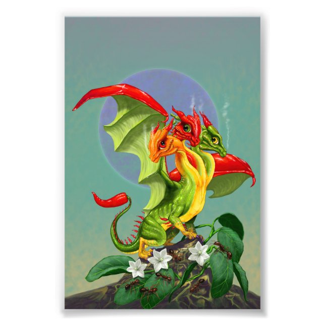 Peppers Dragon 4x6 Print (Front)