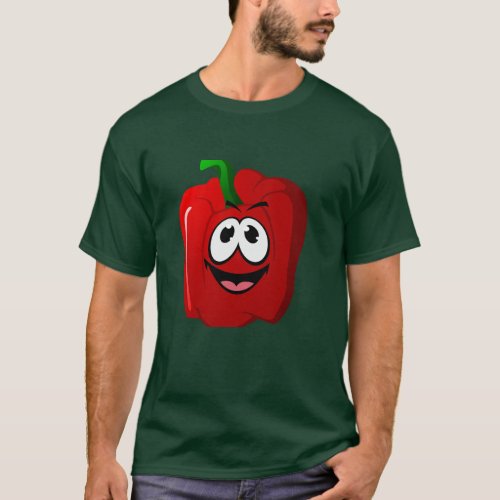 Peppy Pepper Cute Red Capsicum T_Shirt