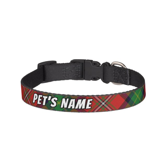 Peppy Pets Clan Boyd Tartan Pet Collar (Front)