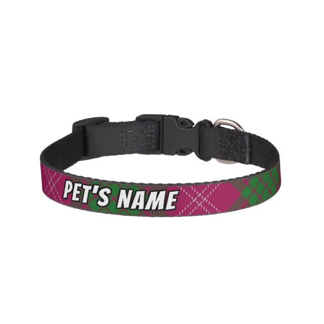 Peppy Pets Clan Crawford Tartan Pet Collar (Front)