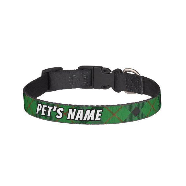 Peppy Pets Clan Kincaid Tartan Pet Collar (Front)