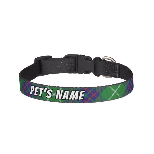 Peppy Pets Clan MacIntyre Tartan Pet Collar (Front)