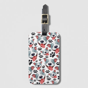 Peppy Pit Bull American Pitbull Pet Puppy Dog Luggage Tag