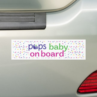 PEPS Baby on Board - Bumper Sticker