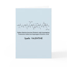 Peptide Valentine Card