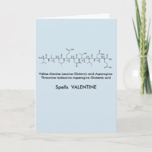 Peptide Valentine Card