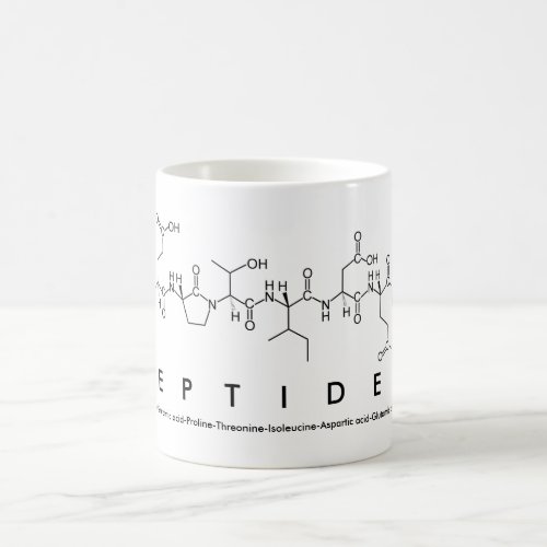 Peptides peptide word mug