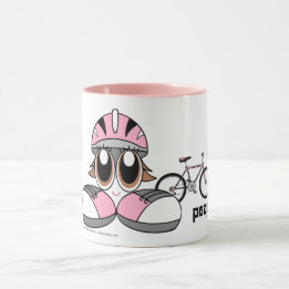 Peqe Cyclist Girl Mug