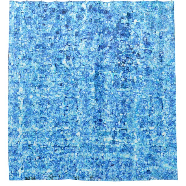 Pequenos entalhes em desenho como à caneta shower curtain (Front)