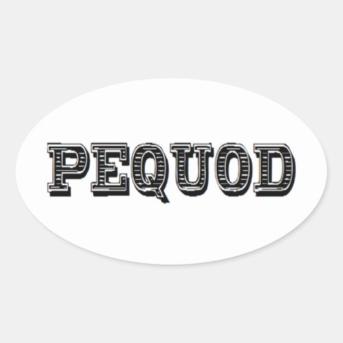 pequod  oval sticker