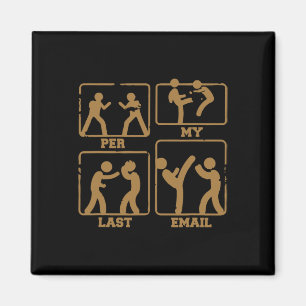 Per My Last Email Boxing Sarcastic Sarcasm Magnet