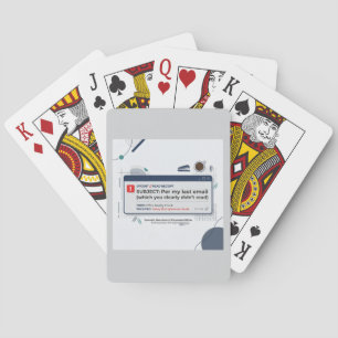 Per My Last Email Funny Office Quote Poker Cards