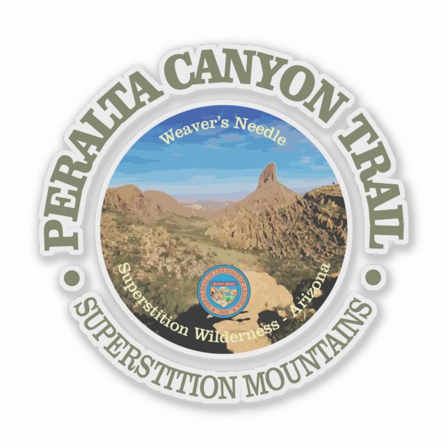 Peralta Canyon Trail Sticker (Front)