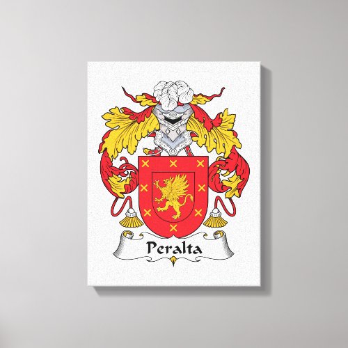 Peralta Family Crest Canvas Print