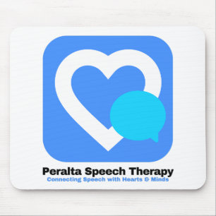 Peralta Speech Therapy Logo White Background Mouse Pad
