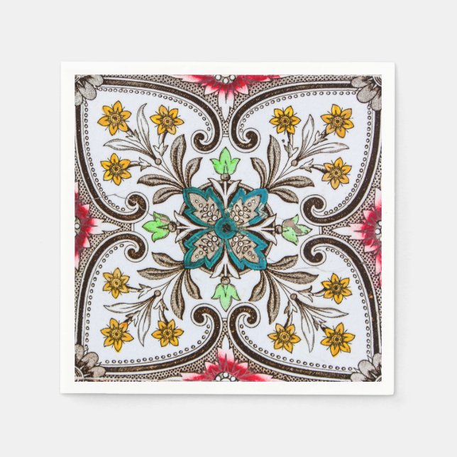 🌺 Peranakan Bloom Artisan Elegance in Every Fold Napkins (Front)