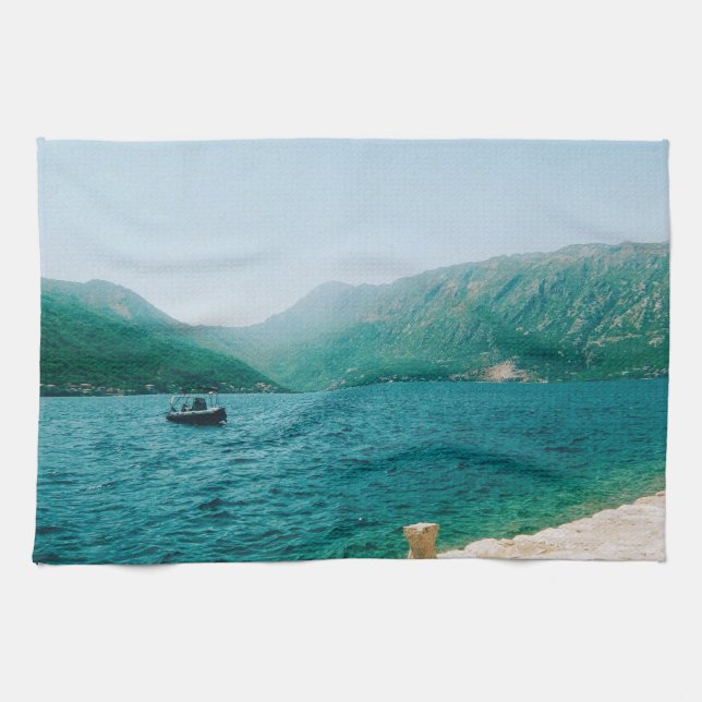 Perast - Montenegro Kitchen Towel (Horizontal)