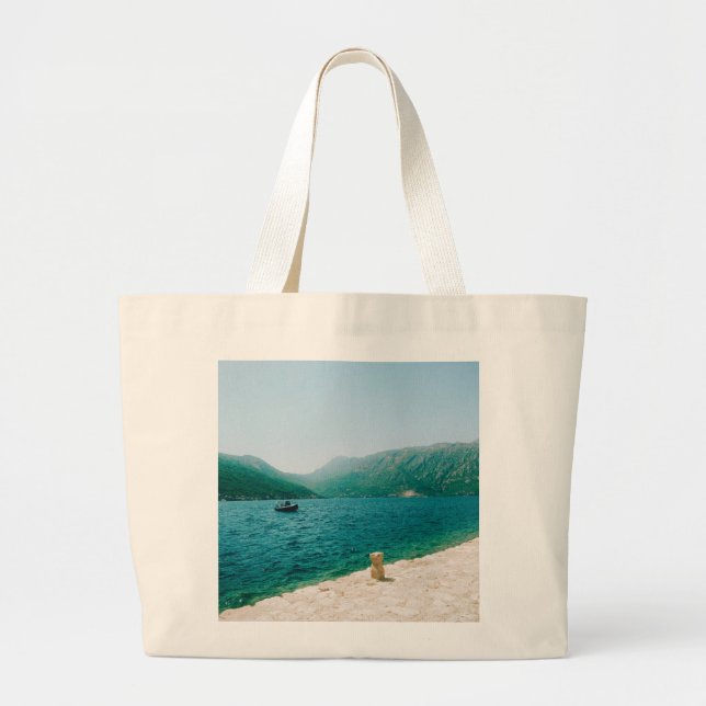 Perast - Montenegro Large Tote Bag (Front)