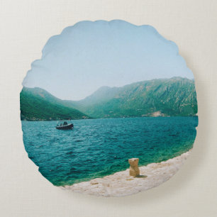 Perast - Montenegro Round Pillow